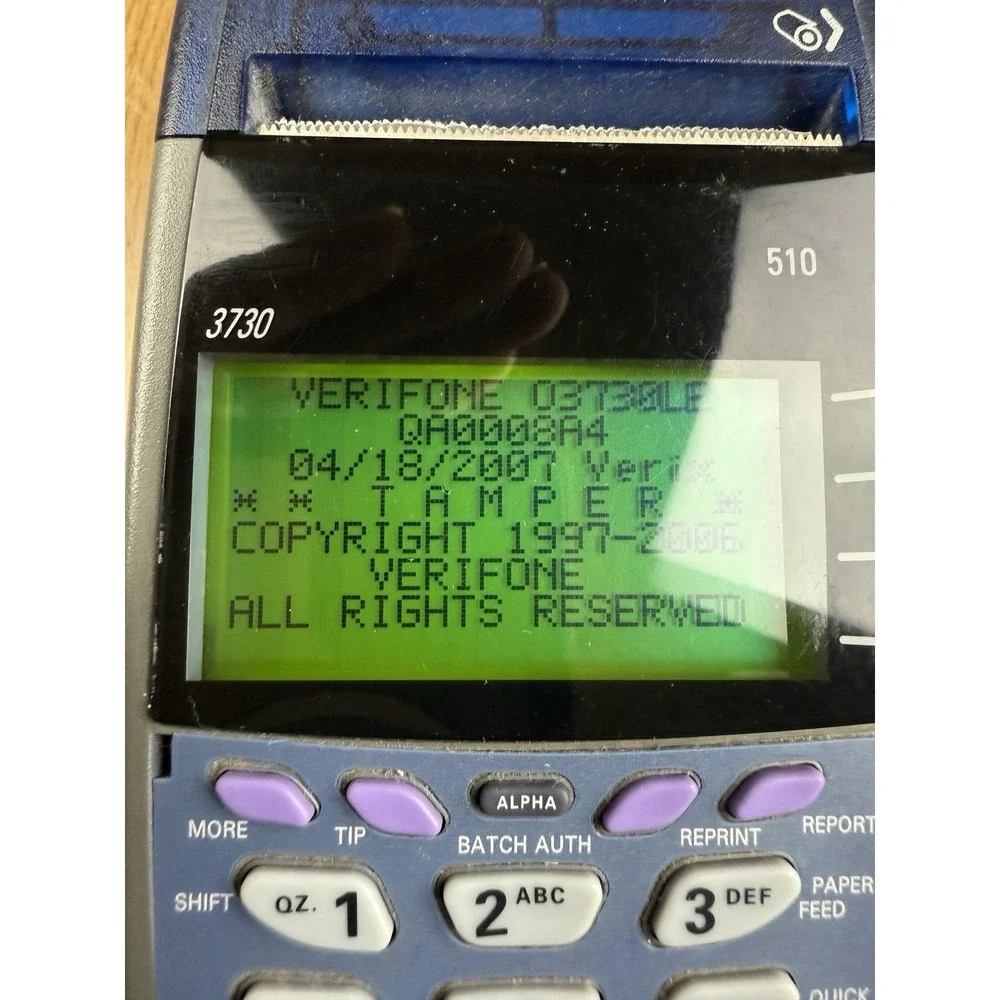 VERIFONE OMNI 5100 ETHERNET‎ CREDIT CARD TRANSACTION TERMINAL CHARGER